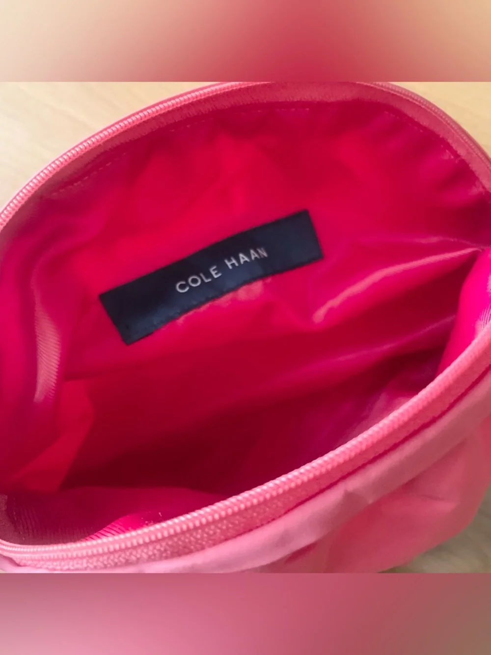 NWOT Cole Haan Silk Cosmetic Bag